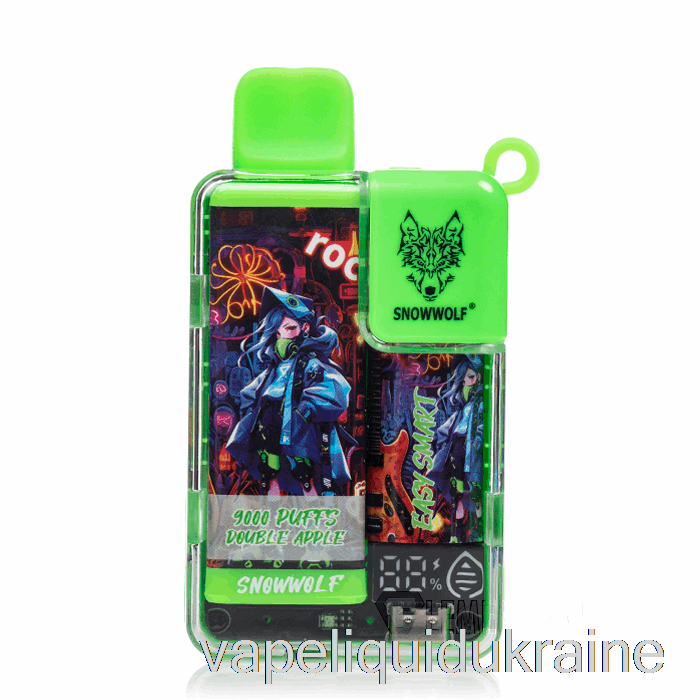 Vape Liquid Ukraine Snowwolf Easy Smart EA9000 Disposable Double Apple